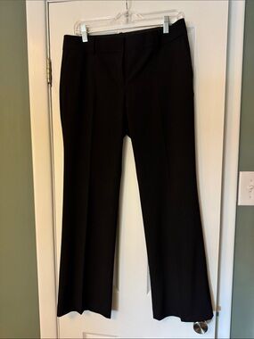 Ann Taylor Black Boot-Cut Dress Pants